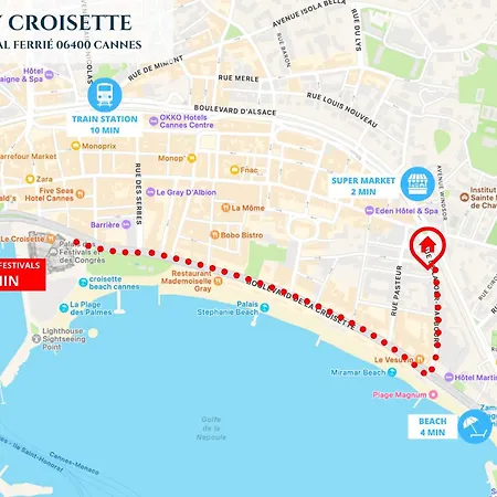 Apartament Le Cozycroisette - Centre - 6 Personnes Cannes
